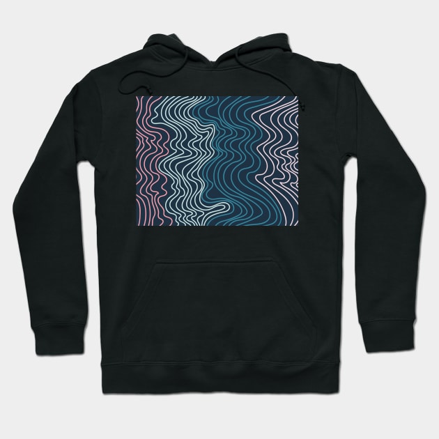 Waves Hoodie by T-Shirt Kingdom by Elitenando.store